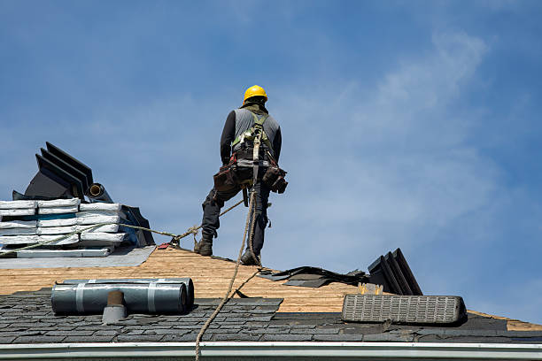 Professional Roofing technician working in East Waterboro, ME